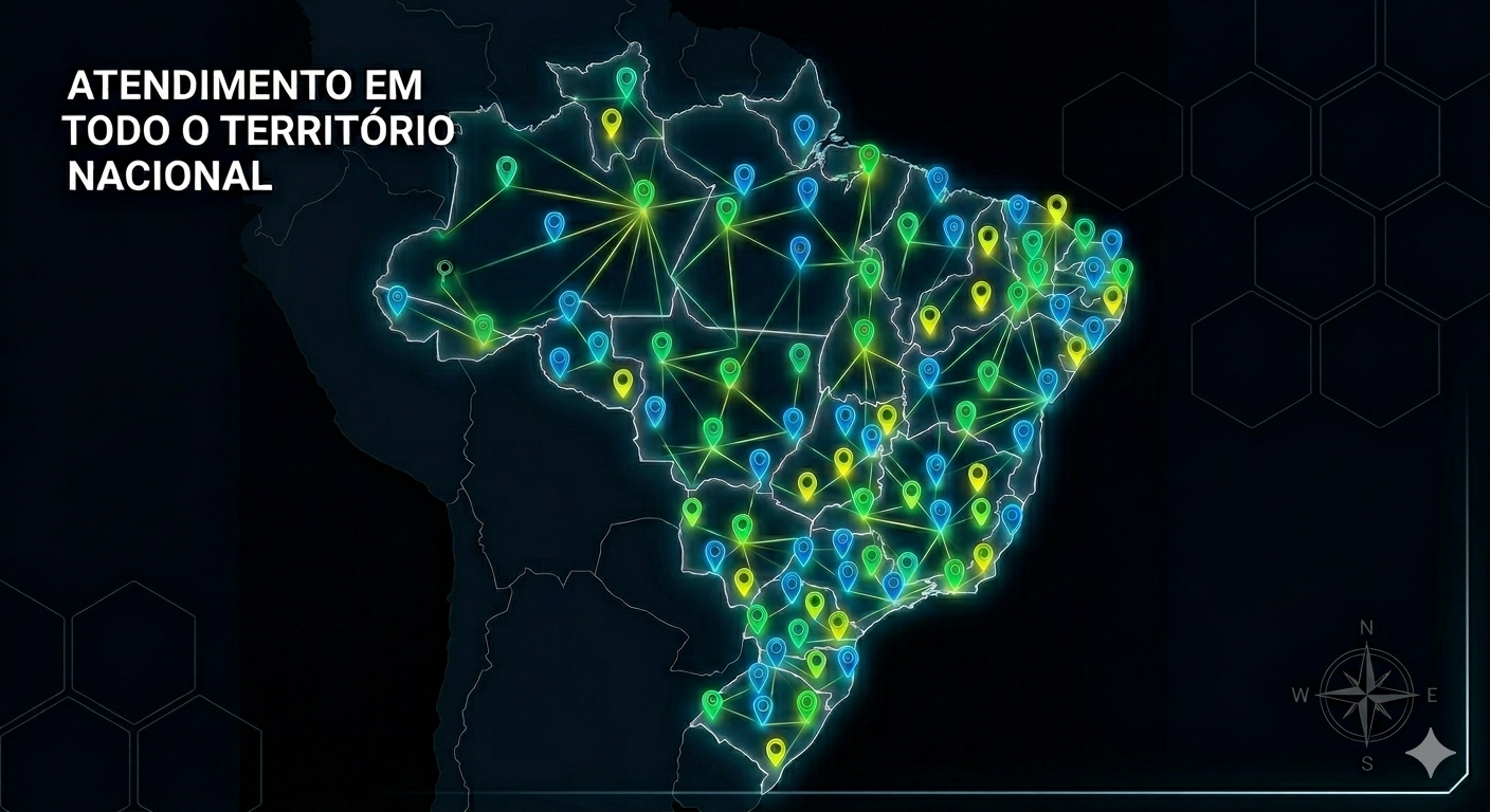 Mapa do Brasil - Atuação Nacional MATICx